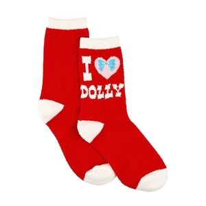 Dolly Parton I Love Dolly Red Socks